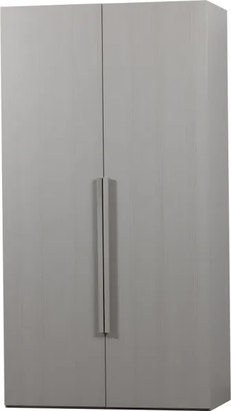 Rens, Klesskap, grå, H210x110x58 cm, valnøtt